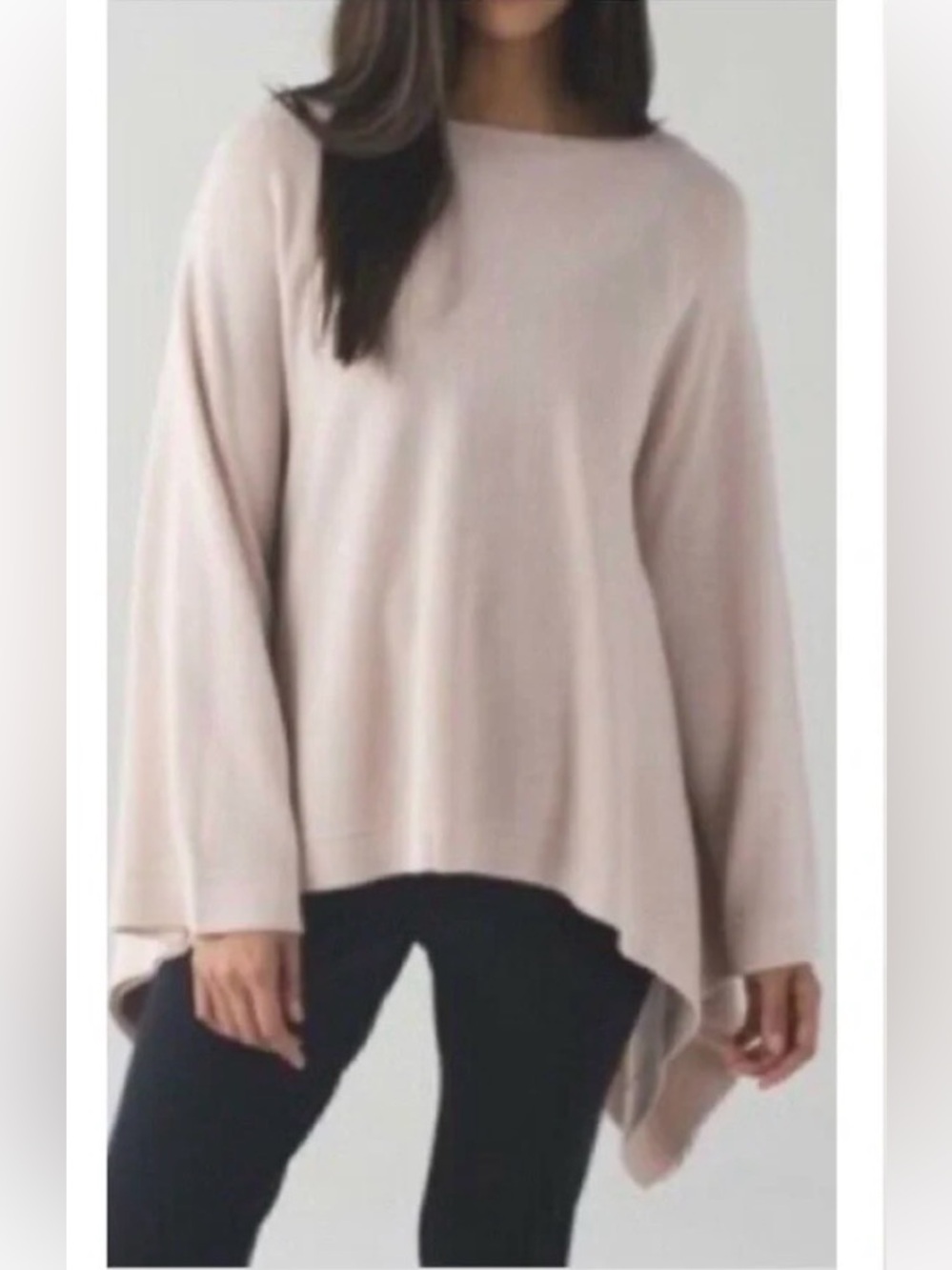 Lululemon Divinity Poncho One Size Heathered Pink